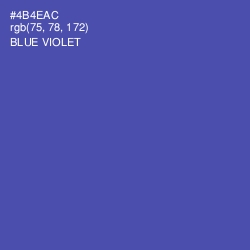 #4B4EAC - Blue Violet Color Image